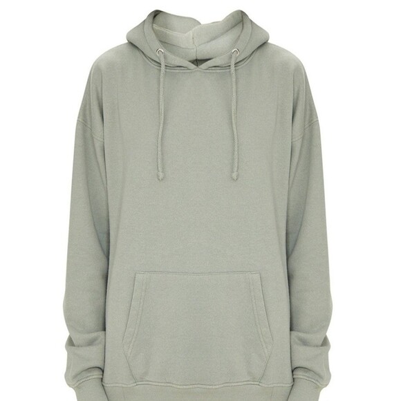 Pretty Little Thing Khaki Oversized Washed Hoodie & Sweat Pants - Picture 1 of 8